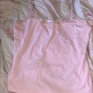 LOFT Pink tank/crop top